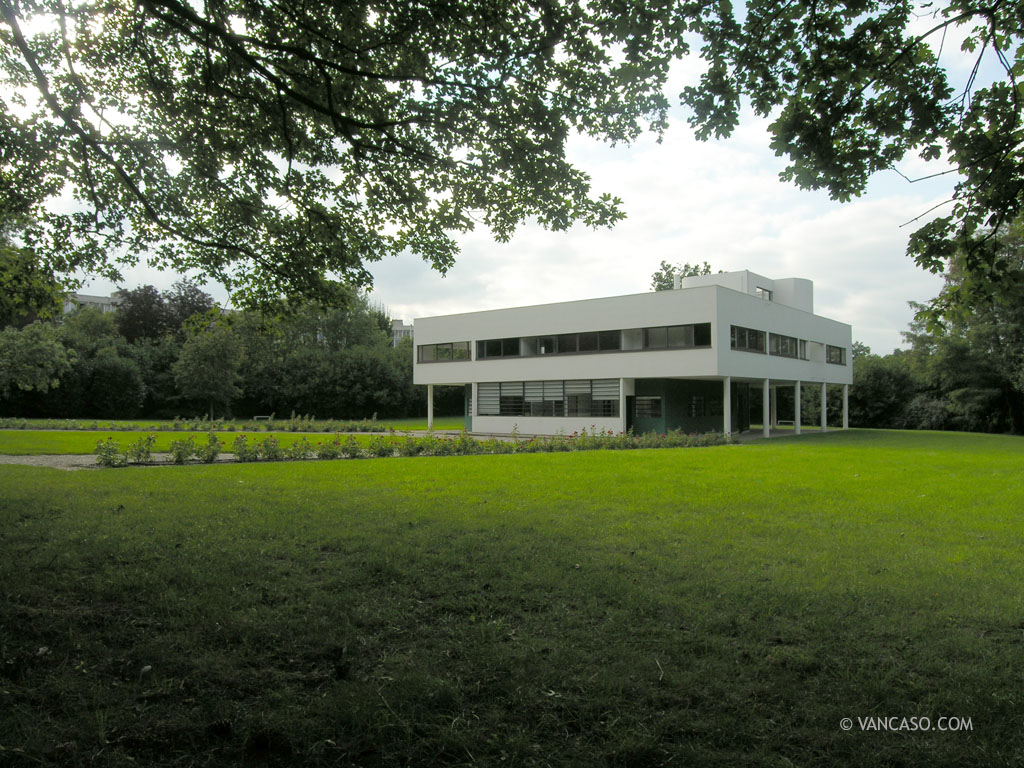 Villa Savoye by architect Le Corbusier in Poissy, France