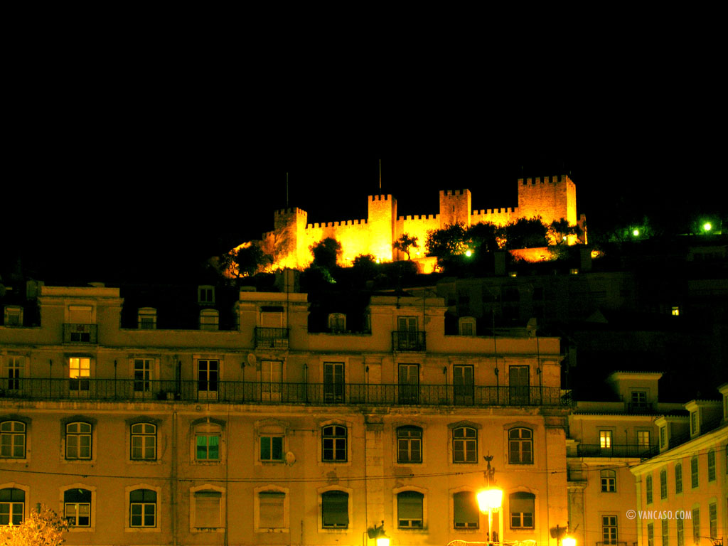 View of Castelo de S. Jorge in Lisbon Portugal