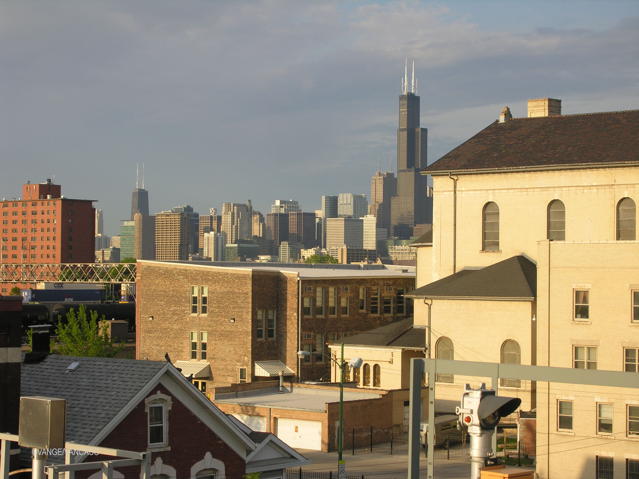 View of downtown Chicago from Pilsen